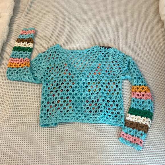 Colorful Crochet Women Sweater Pattern - Picture 7 of 7